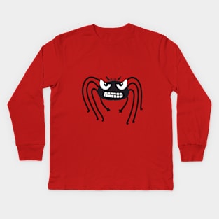 Angry Spider Thing Kids Long Sleeve T-Shirt